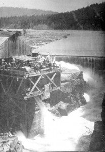 First lumber mill at Post Falls Idaho