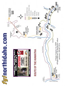 Map of Hiawatha Trail