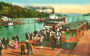 Steamboat on Coeur d'Alene City Dock 1910